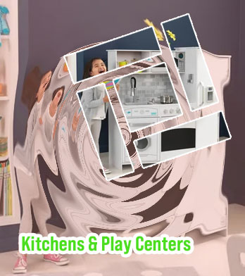 Large play kitchen
