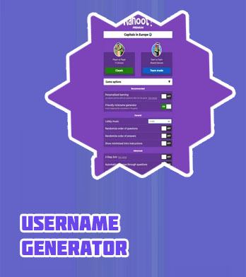 Username generator for games